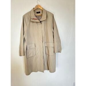 VTG Hunters Run men’s khaki trench style jacket, shell only in great condition